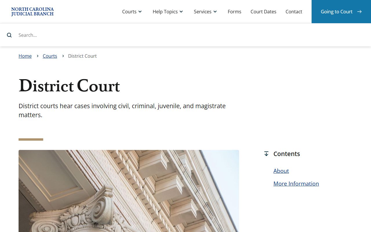 Yadkin County District Court records overview