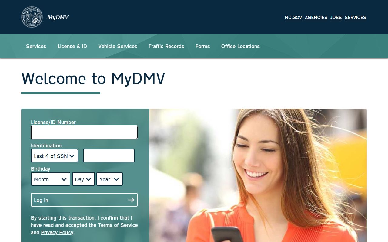 Yadkin County traffic court records MyDMV portal